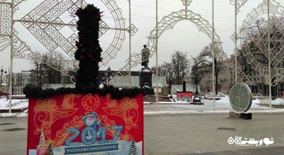  میدان پوشکین شهر روسیه کشور مسکو