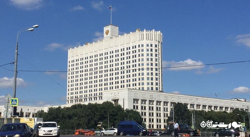  کاخ سفید مسکو (وایت هاوس) شهر روسیه کشور مسکو