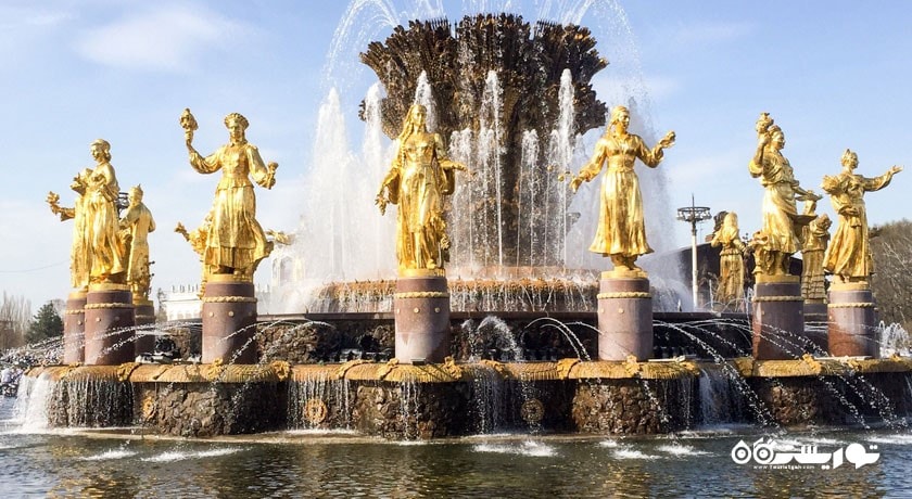  آبنمای دروژبانارودوف شهر روسیه کشور مسکو