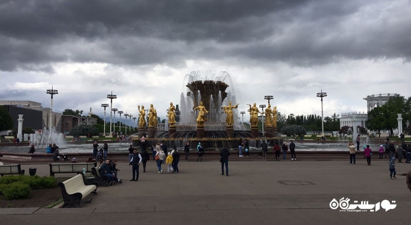  آبنمای دروژبانارودوف شهر روسیه کشور مسکو