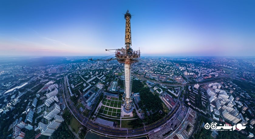  برج اوستانکینو شهر روسیه کشور مسکو
