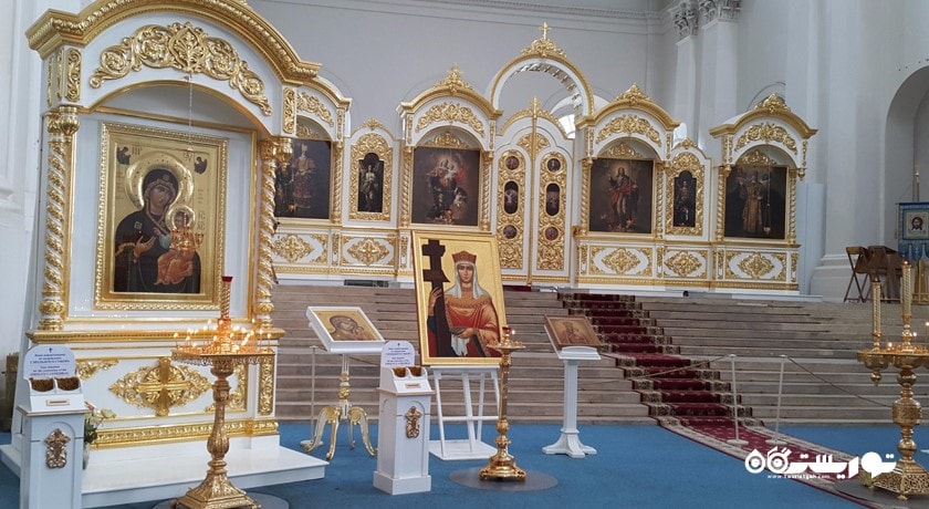  کلیسای اسمولنی شهر روسیه کشور سن پترزبورگ