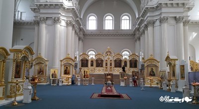  کلیسای اسمولنی شهر روسیه کشور سن پترزبورگ