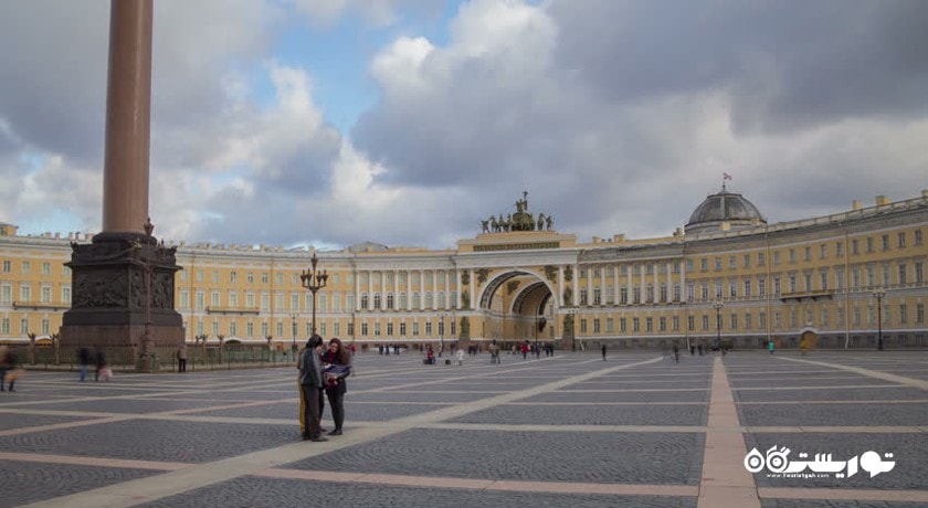  میدان کاخ شهر روسیه کشور سن پترزبورگ