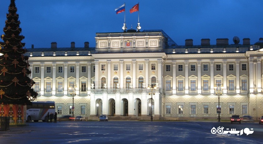  کاخ مارینسکی شهر روسیه کشور سن پترزبورگ