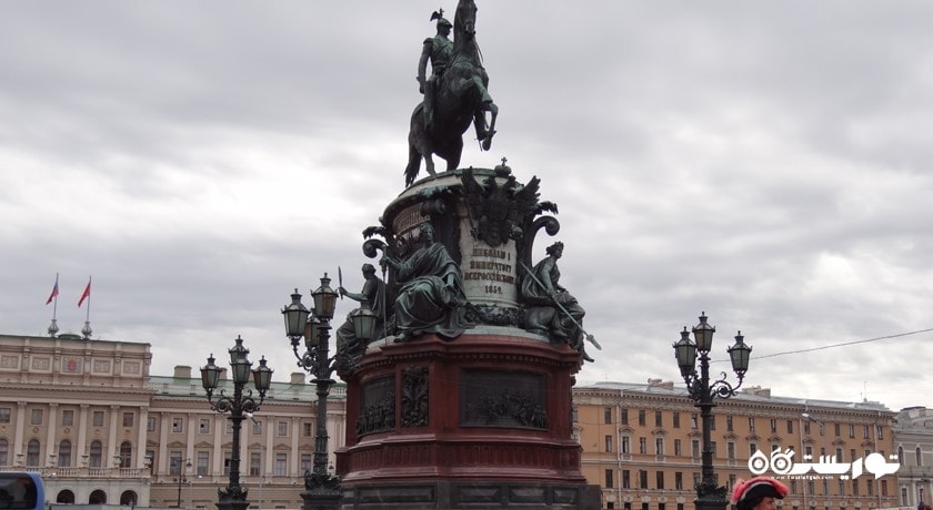 تندیس نیکولای اول شهر روسیه کشور سن پترزبورگ
