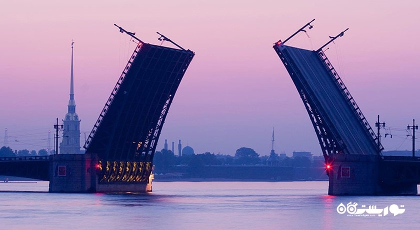  پل کاخ شهر روسیه کشور سن پترزبورگ