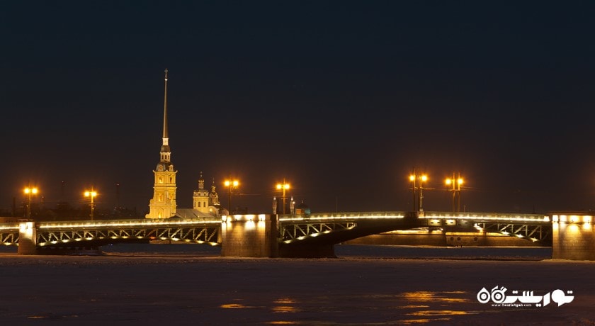 پل کاخ شهر روسیه کشور سن پترزبورگ
