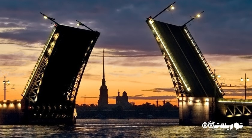  پل کاخ شهر روسیه کشور سن پترزبورگ