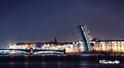  پل کاخ شهر روسیه کشور سن پترزبورگ