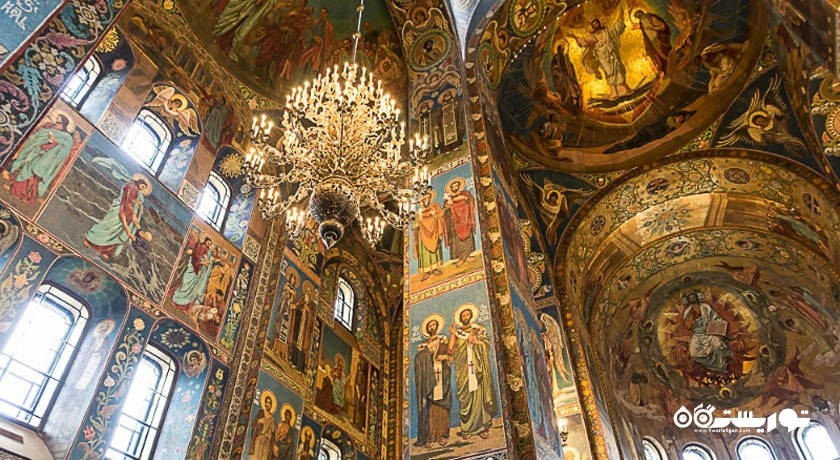  کلیسای ناجی در خون شهر روسیه کشور سن پترزبورگ