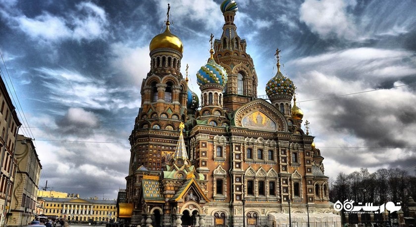 کلیسای ناجی در خون شهر روسیه کشور سن پترزبورگ