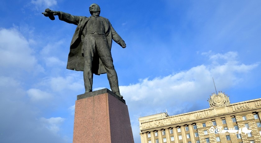  میدان لنین شهر روسیه کشور سن پترزبورگ