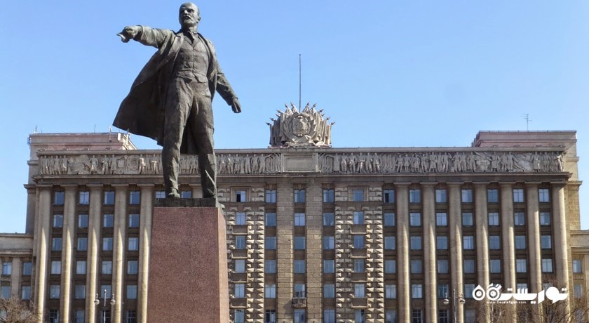  میدان لنین شهر روسیه کشور سن پترزبورگ