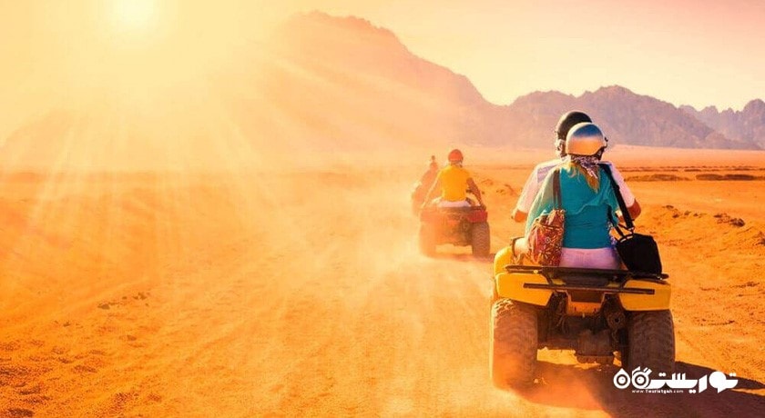 سرگرمی سافاری در کویر دبی شهر امارات متحده عربی کشور دبی