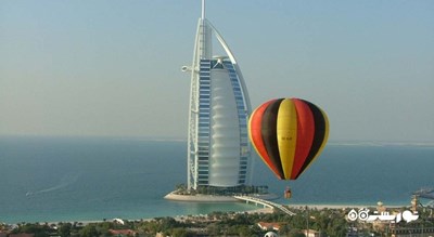 سرگرمی پرواز با بالن هوای گرم در دبی شهر امارات متحده عربی کشور دبی