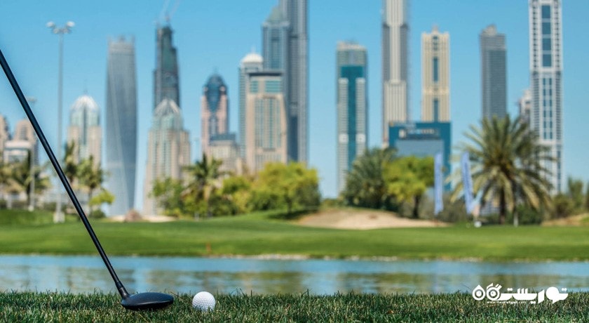 سرگرمی گلف در دبی شهر امارات متحده عربی کشور دبی