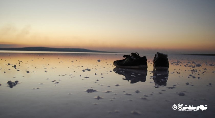 سرگرمی دریاچه نمک قونیه شهر ترکیه کشور قونیه