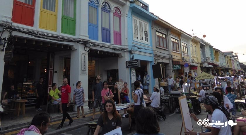 مرکز خرید بازار واکینگ استریت پوکت شهر تایلند کشور پوکت