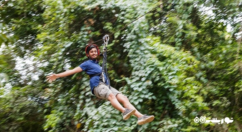 سرگرمی زیپ لاین شهر تایلند کشور پوکت