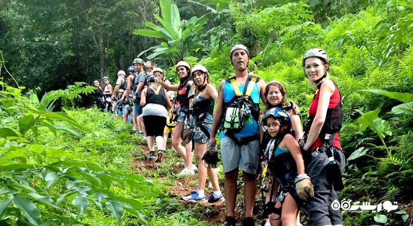 سرگرمی زیپ لاین شهر تایلند کشور پوکت