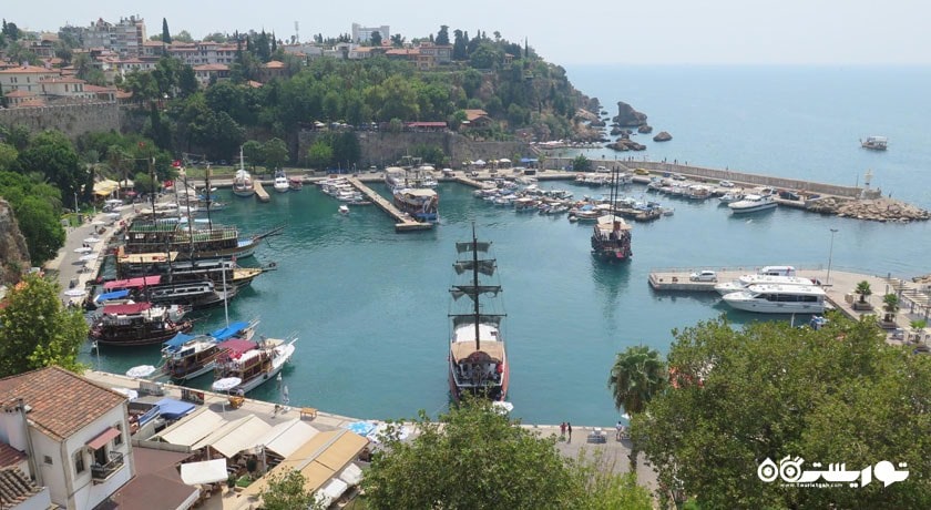 سرگرمی منطقه بندر - ساحل تفریحی آنتالیا شهر ترکیه کشور آنتالیا
