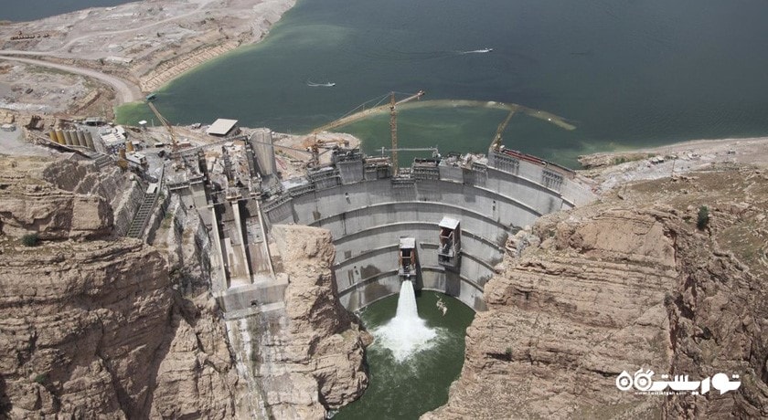  سد و رودخانه سیمره شهرستان ایلام استان بدره