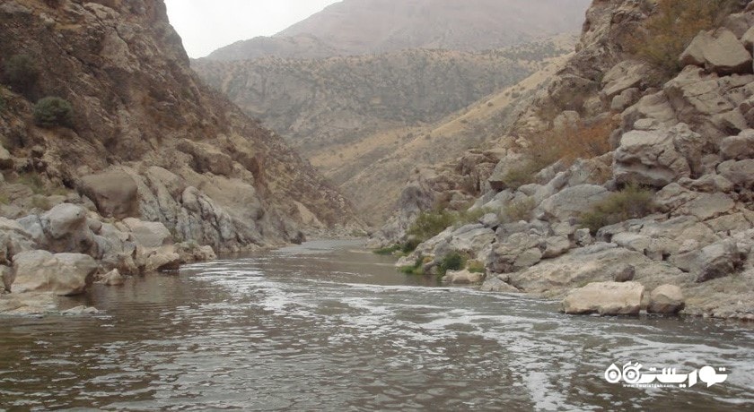  سد و رودخانه سیمره شهرستان ایلام استان بدره