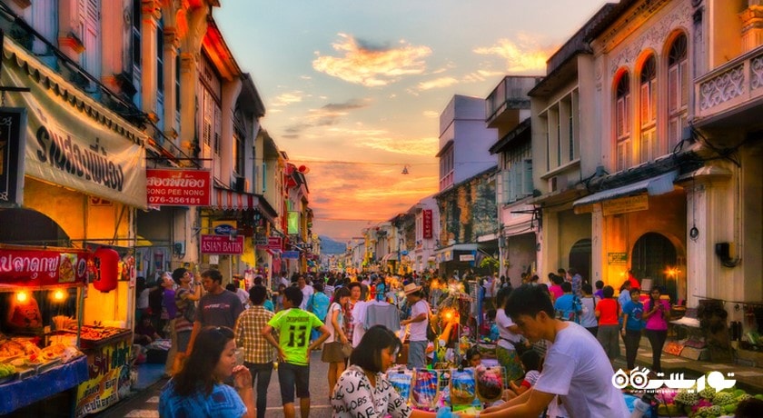 سرگرمی بازدید از شهر قدیمی پوکت شهر تایلند کشور پوکت