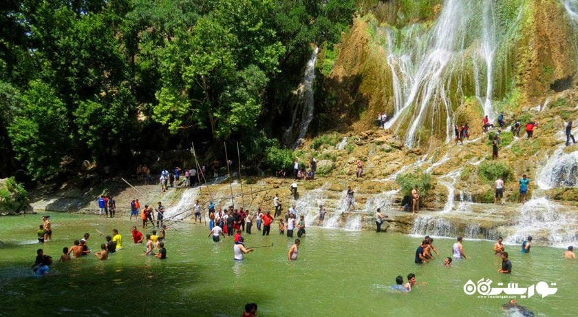  آبشار بیشه شهرستان لرستان استان خرم آباد