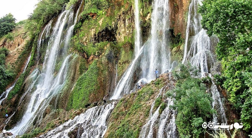  آبشار بیشه شهرستان لرستان استان خرم آباد