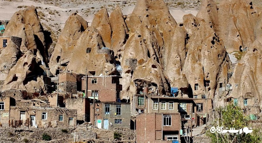  روستای صخره ای کندوان شهرستان آذربایجان شرقی استان اسکو