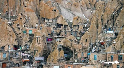  روستای صخره ای کندوان شهرستان آذربایجان شرقی استان اسکو