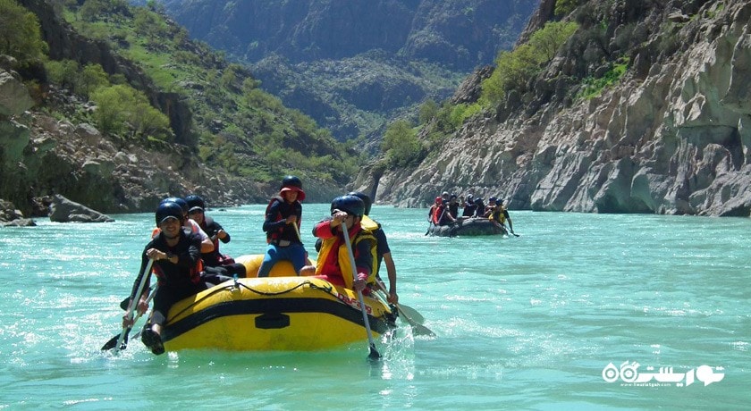 رفتینگ رودخانه ارمند -  شهر لردگان