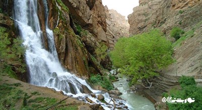  آبشار آب سفید شهرستان لرستان استان الیگودرز