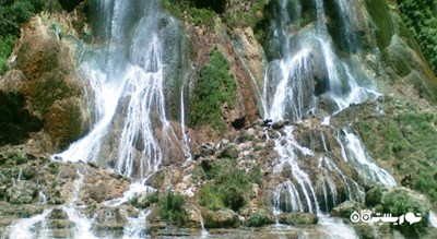  آبشار آب سفید شهرستان لرستان استان الیگودرز