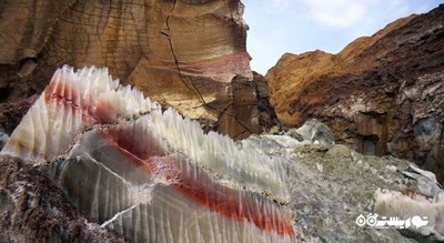  تونل نمکی گرمسار شهرستان سمنان استان گرمسار