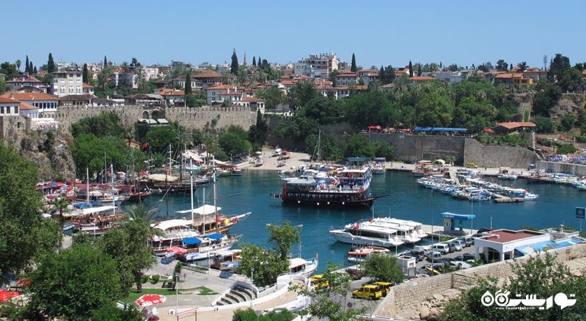  بندر قدیمی آنتالیا شهر ترکیه کشور آنتالیا