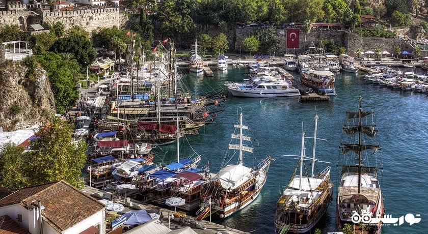  بندر قدیمی آنتالیا شهر ترکیه کشور آنتالیا