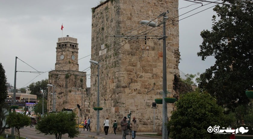  برج ساعت - کلاک تاور شهر ترکیه کشور آنتالیا