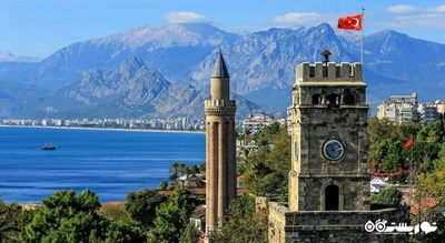  برج ساعت - کلاک تاور شهر ترکیه کشور آنتالیا