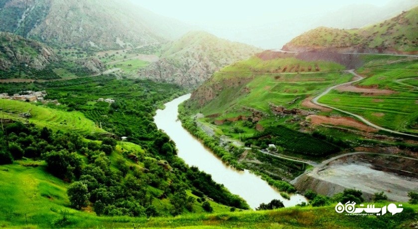  رودخانه سیروان شهرستان کرمانشاه استان پاوه