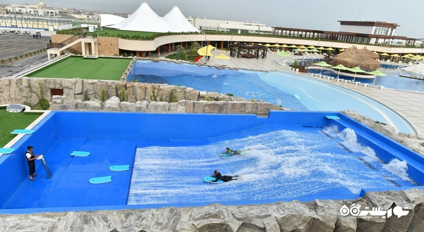 سرگرمی دالگا بیچ آکوا پارک ریزورت شهر آذربایجان کشور باکو