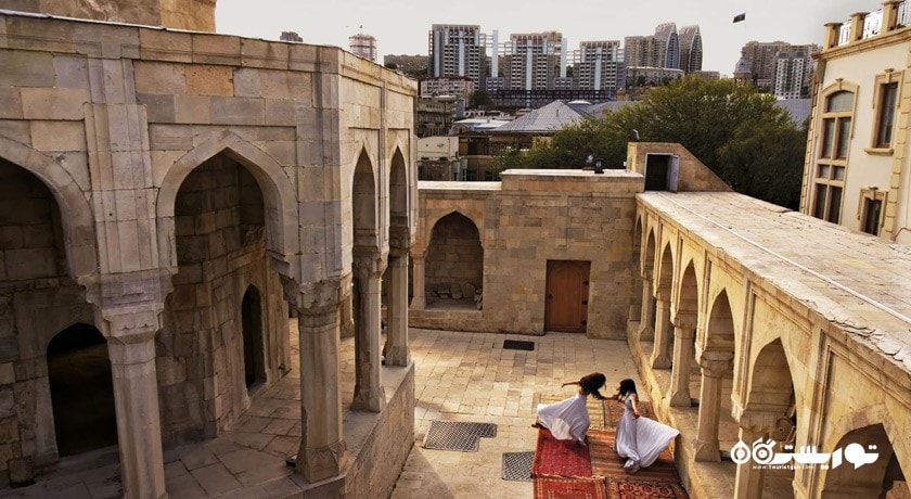  کاخ شروانشاهان شهر آذربایجان کشور باکو