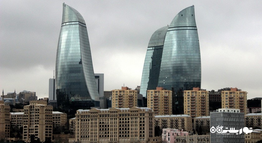 برج های شعله شهر آذربایجان کشور باکو