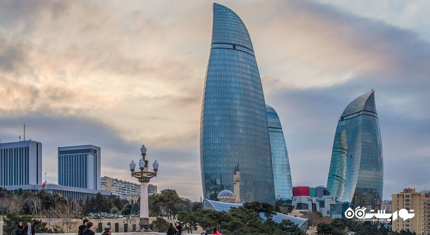  برج های شعله شهر آذربایجان کشور باکو