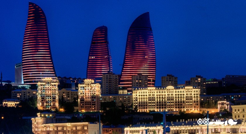  برج های شعله شهر آذربایجان کشور باکو