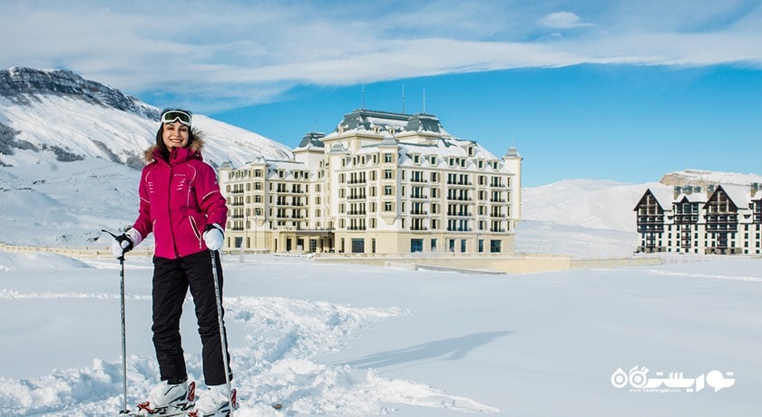 سرگرمی اسکی در باکو شهر آذربایجان کشور باکو