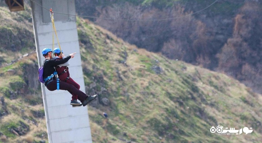 سرگرمی زیپ لاین ، ایروان شهر ارمنستان کشور ایروان