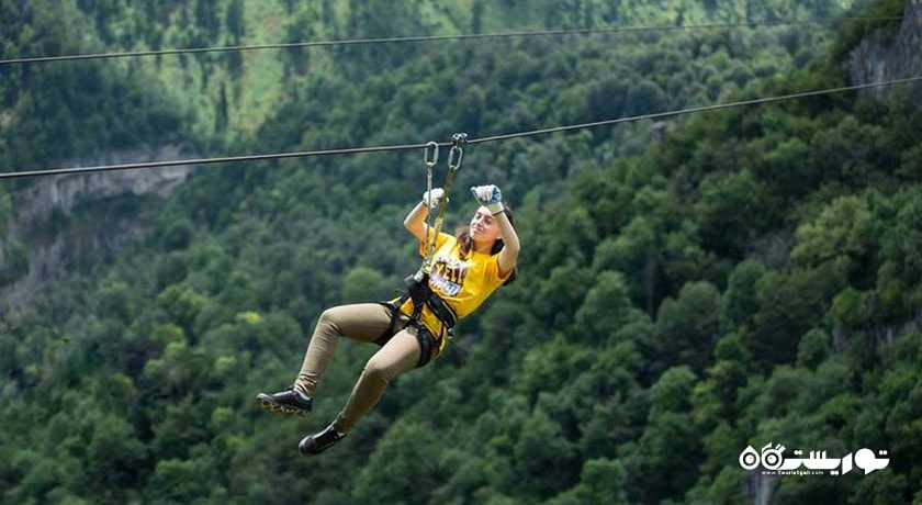 سرگرمی زیپ لاین ، ایروان شهر ارمنستان کشور ایروان